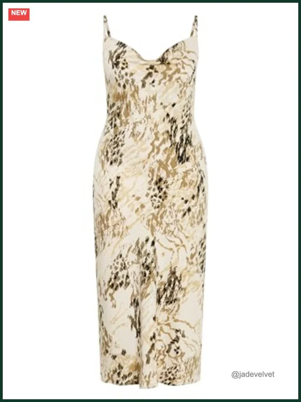 Plus Size Sheath Slip Dress with Cowl Neck | Sleeveless